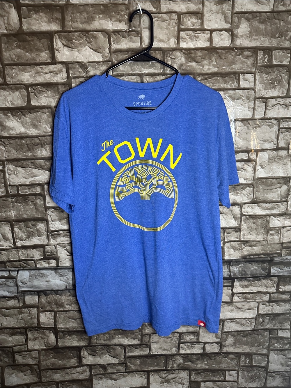 Sportique Golden State Warriors 'The Town' Blue Graphic Tee Size Large